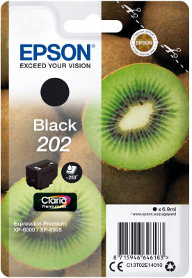 EPSON Singlepack Black 202 Claria Premium Ink