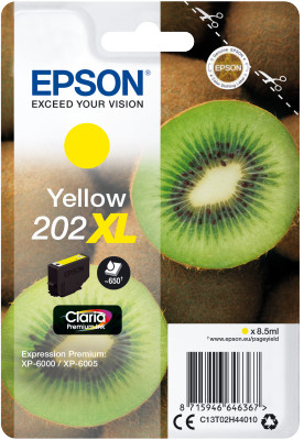 EPSON Singlepack Yellow 202XL Claria Premium Ink