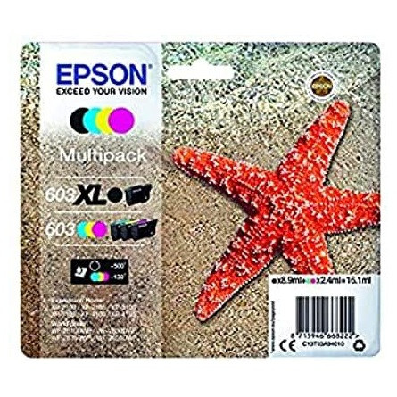Epson C13T03A64010 Multipack C13T03A64010 4-colours 603XL 8,9 ml + 3 x 4,0 ml tintapatron 4-color