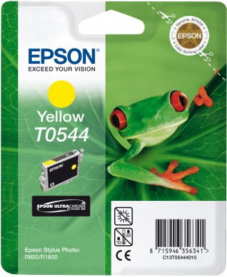 Epson sárga tintapatron, 1 darab, T0544, Ultra Chrome, magasfényű