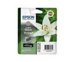 Epson világosfekete tintapatron, 1 darab, T0597, Ultra Chrome