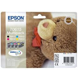 Epson fekete + színes tintapatron, T0615, DURABrite Ultra tinta