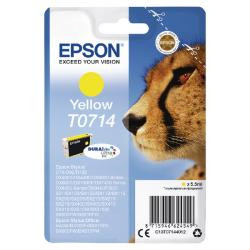 Epson sárga tintapatron, 1 darab, T0714, DURABrite Ultra tinta