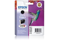 Epson fekete tintapatron, 1 darab, T0801, Claria fotó tinta