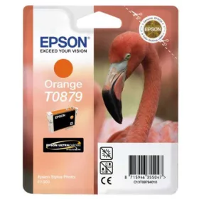   Epson narancssárga tintapatron, 1 darab, T0879, Ultra magasfényű