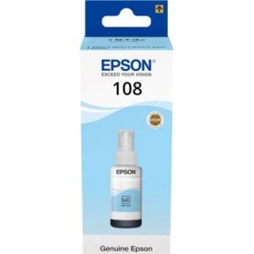 Epson 108 EcoTank Light Cyan tintapatron ciánkék