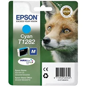 Epson cián tintapatron, 1 darab, T1282, DURABrite Ultra tinta