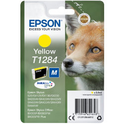 Epson sárga tintapatron, 1 darab, T1284, DURABrite Ultra tinta