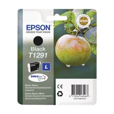 Epson fekete tintapatron, 1 darab, T1291, DURABrite Ultra tinta