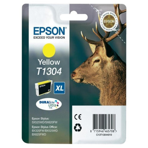 Epson sárga tintapatron, 1 darab, T1304, DURABrite Ultra tinta