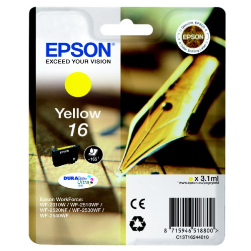 Epson sárga tintapatron, 1 darab, 16, DURABrite Ultra tinta