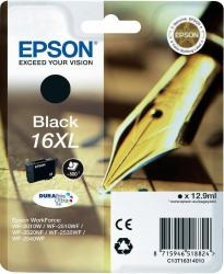 Epson fekete tintapatron, 1 darab, 16XL, DURABrite Ultra tinta