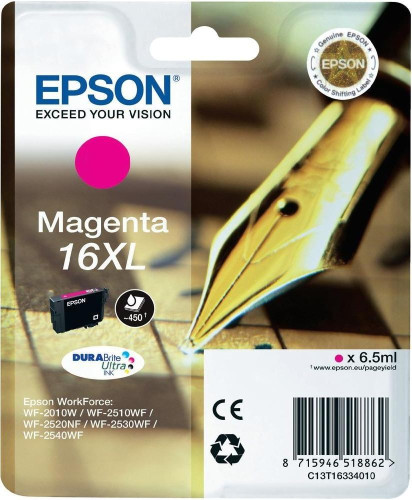 Epson bíbor tintapatron, 1 darab, 16XL, DURABrite Ultra tinta