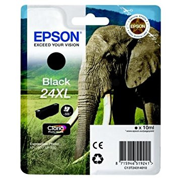 Epson fekete tintapatron, 1 darab, 24XL, Claria Photo HD tinta