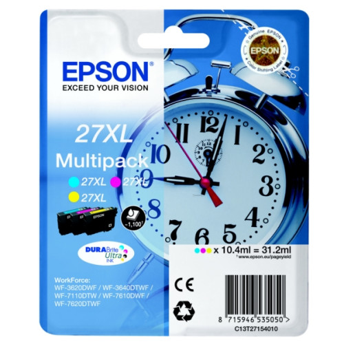 EPSON Multipack 3-colour 27XL DURABrite Ultra Ink