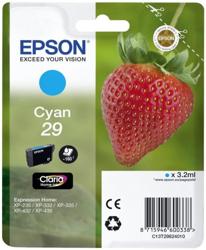 Epson tintapatron Singlepack Cyan 29 Claria Home Ink