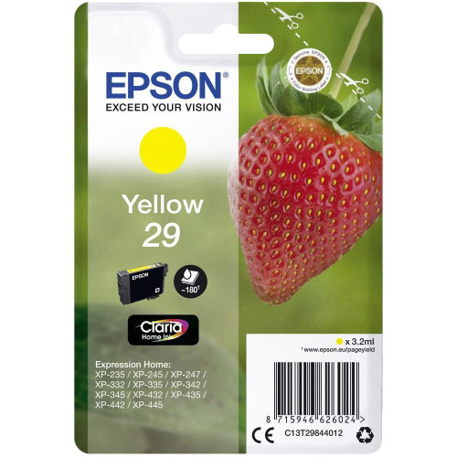 Epson tintapatron Singlepack Yellow 29 Claria Home Ink