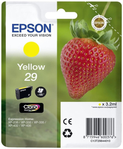 Epson tintapatron Singlepack Yellow 29 Claria Home Ink