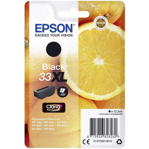 Epson tintapatron Singlepack Black 33XL Claria Premium Ink