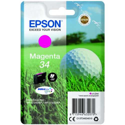 Epson tintapatron Singlepack Magenta 34 DURABrite Ultra Ink