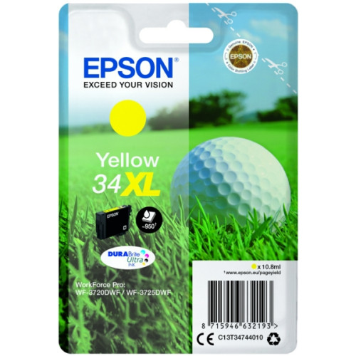 Epson tintapatron Singlepack Yellow 34XL DURABrite Ultra Ink