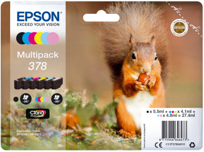 EPSON Multipack 6-colours 378 Claria Photo HD Ink