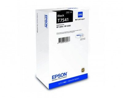 Epson fekete tintapatron, XXL, T7541, 10.000 oldal