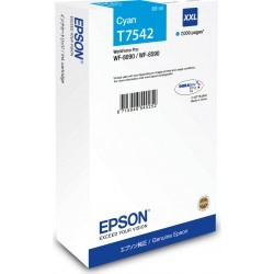 Epson cián tintapatron, XXL, T7542, 7.000 oldal