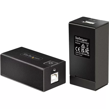 StarTech USB-A 2.0 -> RJ45 CAT5e UTP F/F extender fekete 150m