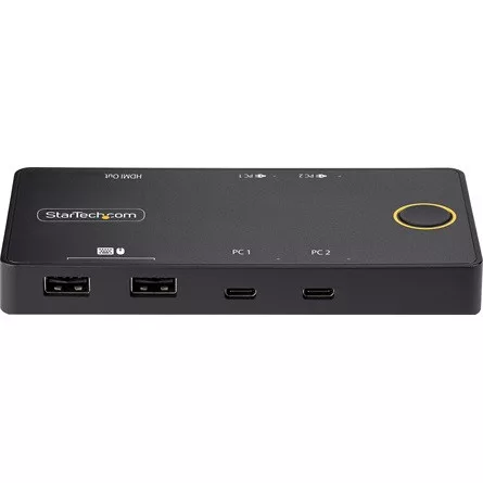 StarTech USB-C KVM SWITCH 4K 60HZ 100W PD PASS-THROUGH