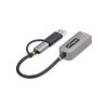 StarTech USB-C TO ETHERNET ADAPTER WITH USB-A DONGLE 6IN/15CM CABLE