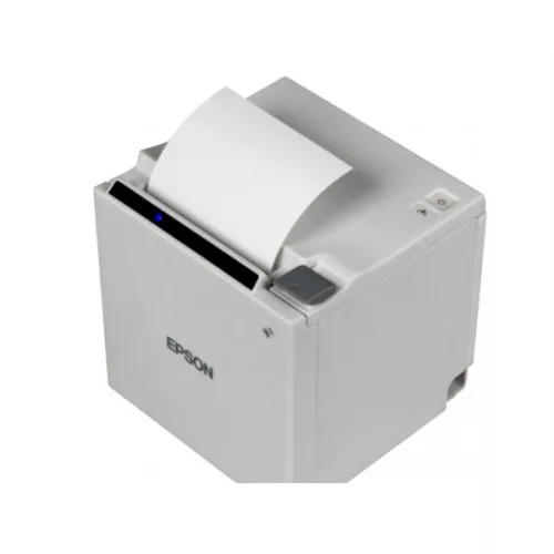 EPSON Blokknyomtató - TM-M30 (121B0) (200mm/s, 203dpi, 80mm, USB/LAN, fehér)