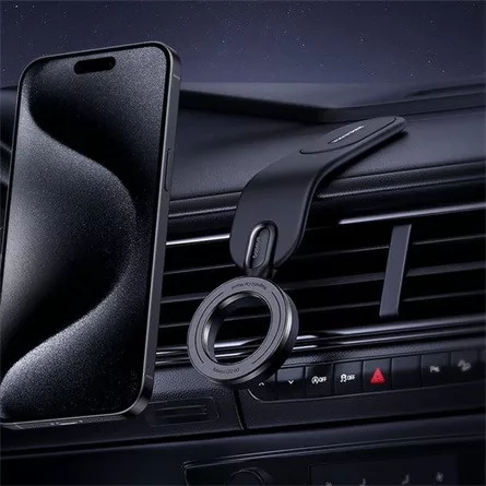 Baseus C02 Go mágneses, műszerfalra rögzíthető autós telefontartó, fekete