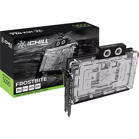 INNO3D GeForce RTX 5090 iChill Frostbite OC 32GB GDDR7, water cooling