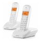 MOTOROLA S1202 DUO telefon készülék (vezeték nélküli, kijelző, 2 kézibeszélő, DECT) FEHÉR
