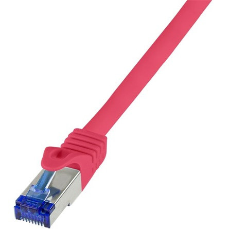 LogiLink Ultraflex RJ45 CAT6A S/FTP -> RJ45 CAT6A S/FTP M/M adatkábel 0.25m piros