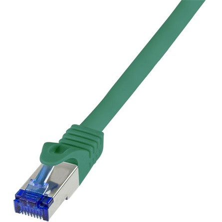 LogiLink Ultraflex RJ45 CAT6A S/FTP -> RJ45 CAT6A S/FTP M/M adatkábel 0.25m zöld