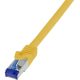 LogiLink Ultraflex RJ45 CAT6A S/FTP -> RJ45 CAT6A S/FTP M/M adatkábel 0.25m sárga