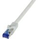 LogiLink Ultraflex RJ45 CAT6A S/FTP -> RJ45 CAT6A S/FTP M/M adatkábel 0.5m szürke