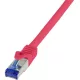 LogiLink Ultraflex RJ45 CAT6A S/FTP -> RJ45 CAT6A S/FTP M/M adatkábel 7.5m piros