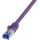 LogiLink Ultraflex RJ45 CAT6A S/FTP -> RJ45 CAT6A S/FTP M/M adatkábel 15m lila