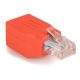 StarTech RJ45 CAT6 UTP M/F adapter Crossover piros