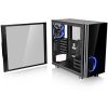 Thermaltake View 31 Tempered Glass Edition táp nélküli ablakos Mid Tower számítógépház fekete