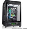 Thermaltake The Tower 500 táp nélküli ablakos Mid Tower számítógépház fekete