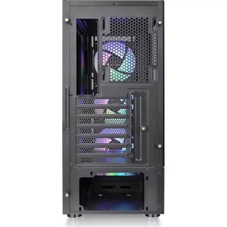Thermaltake S200 TG ARGB táp nélküli ablakos Mid Tower számítógépház fekete