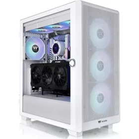   Thermaltake S250 TG ARGB Snow táp nélküli ablakos Mid Tower számítógépház fehér