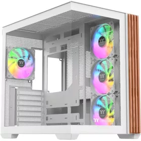   Thermaltake View 380 WS ARGB Snow táp nélküli ablakos Mid Tower számítógépház fehér