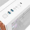 Thermaltake View 380 WS ARGB Snow táp nélküli ablakos Mid Tower számítógépház fehér