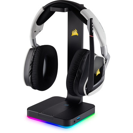 Corsair Gaming ST100 RGB Premium Headset Stand with 7.1 Surround Sound (EU Version)