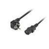 Lanberg CEE 7/7->IEC 320 C13 tápkábel 1,8 m, fekete
